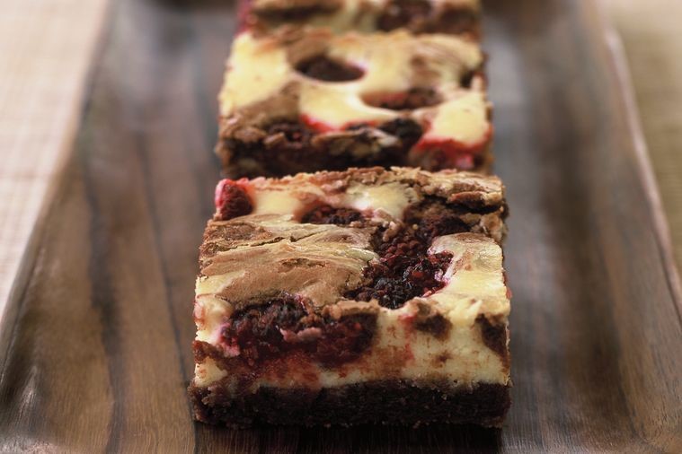 Festive Raspberry Cheesecake Brownies